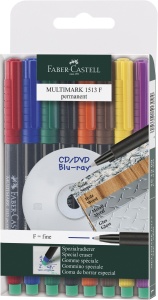 Marker Permanent Set 8 F Multimark Faber-Castell