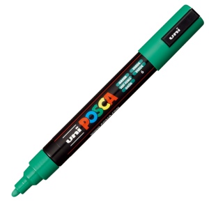 Marker UNI Posca PC-5M, varf rotund, 1.8-2.5mm, set 4 culori - Img 5