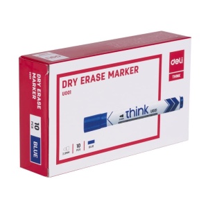Marker Whiteboard Albastru 2mm Deli - Img 2