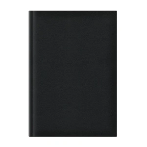 Agenda nedatata A5, hartie offset alb, coperta negru