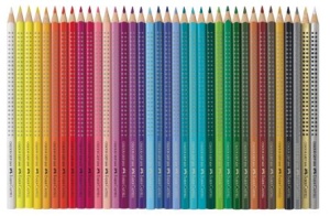 Creioane Colorate 36 Culori Cutie Metal Grip 2001 Faber-Castell - Img 3