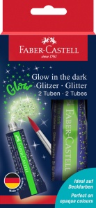Glitte Glow In The Dark Set 2x12 Ml Faber-Castell - Img 1