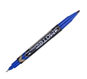 Marker CD 2 Capete 0.5/1mm Albastru Deli