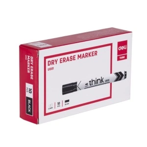 Marker Whiteboard Negru 2mm Deli - Img 3