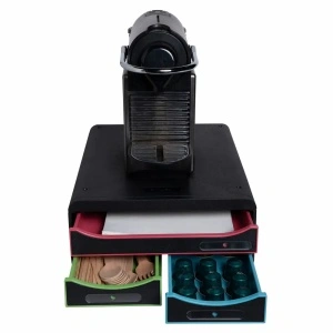Organizator Exacompta, 3 sertare, 347x278x130 mm, negru - Img 3