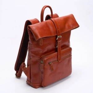 Rucsac Maro-Cognac Inchis Cu Clapa - Img 2
