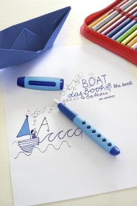 Stilou Scolar Dreptaci Scribolino Albastru Faber-Castell - Img 2
