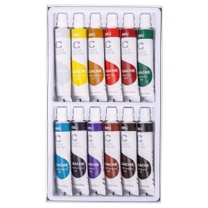 Tempera 12 Culori 12ml Deli - Img 3
