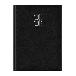 Agenda 2026 Artilux A4 datata, hartie ivory, coperta neagra