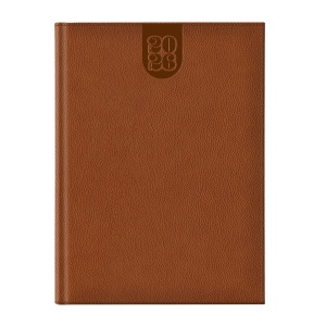 Agenda 2026 Dakota A4 datata, hartie ivory, coperta maro