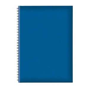 Agenda B5 TUCSON, nedatata, hartie offset alb, spira ascunsa, coperta albastra