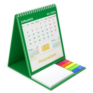Calendar de birou cu notite repozitionabile DM203 Triptic 1