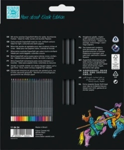 Creioane Colorate 24 Culori Black Edtion Faber-Castell - Img 3