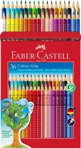 Creioane Colorate 36 Culori Grip 2001 Faber-Castell - Img 2