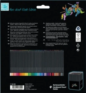 Creioane Colorate 50 Culori Black Edition Faber-Castell - Img 3