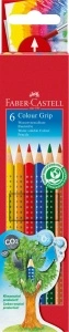 Creioane Colorate 6 Culori Grip 2001 Faber-Castell