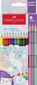 Creioane Colorate Unicorni 10+3 Culori Faber-Castell