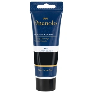 Culori Acrilice 75ml Negru Deli