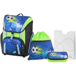 Ghiozdan Fotbal Albastru + Penar, Etui, Sac Sport