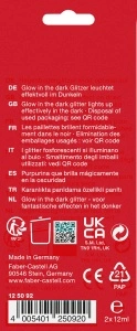 Glitte Glow In The Dark Set 2x12 Ml Faber-Castell - Img 2