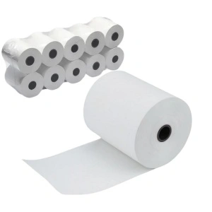 Hartie termica pentru casa de marcat si POS, 80mm x 30m, alb, 1 exemplar, set 10 role