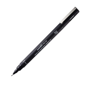 Liner 0.5 Negru UNI PIN-200, pe baza de apa