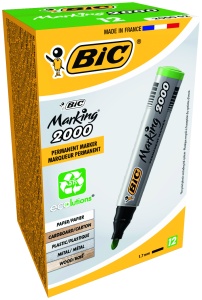 Marker Permanent Verde Varf Rotund 2000 Bic - Img 3
