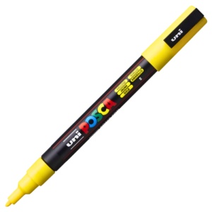 Marker UNI Posca PC-3M, varf rotund, 0.9-1.3mm, set 4 culori - Img 3