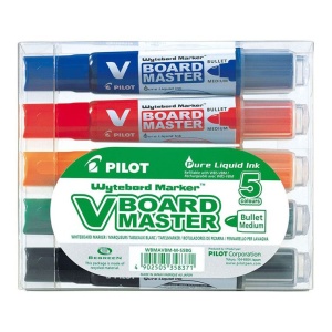 Marker Whiteboard 5/Set 6mm Varf Rotund Vboard Pilot - Img 1