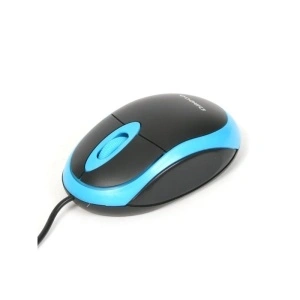 Mouse optic Omega OM06V, 1200 dpi, cablu 1.25m, albastru