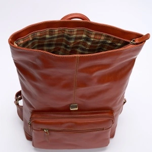 Rucsac Maro-Cognac Inchis Cu Clapa - Img 3