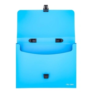 Servieta plastic Deli, cu maner, A4, 4cm, culori neon - Img 5