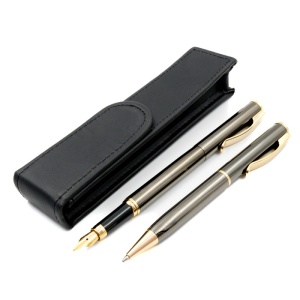 Set cadou stilou + pix + etui Cresco Classic grafit - Img 2