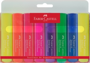 Textmarker Set 8 Superfluroscent 1546 Faber-Castell - Img 1