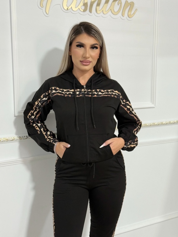 Trening DUNGI - Negru/Animal print QWE