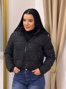 Geaca Dama Scurta Matlasata- STYL – Negru