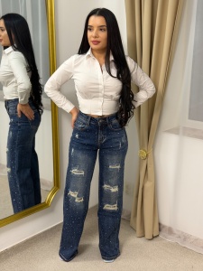 Pantaloni Denim- WIDELEG - V33 PZL-19332