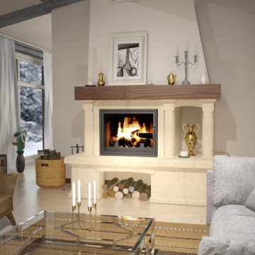 Semineu rustic Nancy