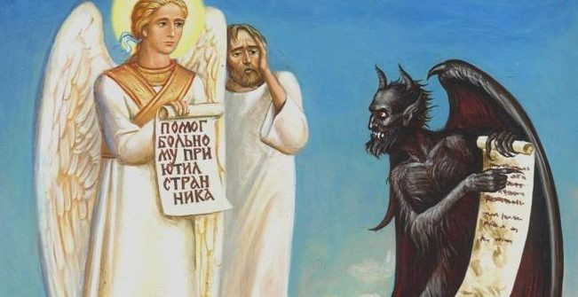 Se luptă îngerul păzitor cu îngerul rău să ne câştige. Ştiţi care biruie?