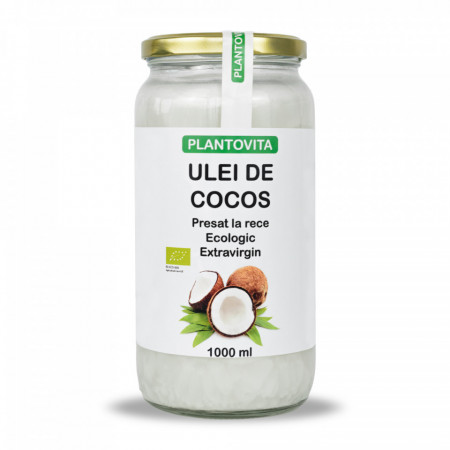 Ulei de cocos bio presat la rece extravirgin 1000 ml