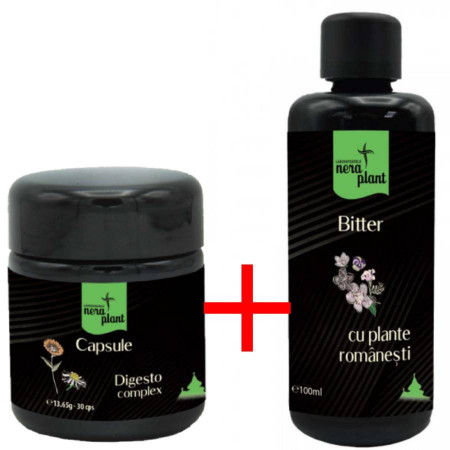 Pachet promo: Capsule Digesto-complex 30 capsule + Bitter 100 ml