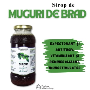 Sirop de muguri de brad, 250ml | Mănăstirea Dragomirna