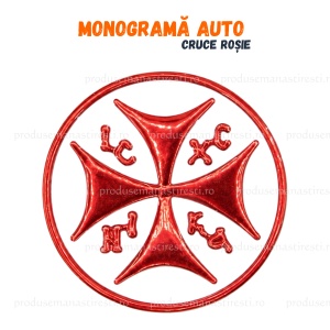 Monograma Auto (6x6 cm) - Cruce Rosie