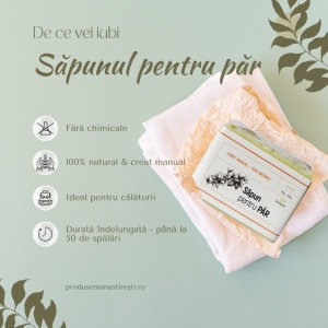 Săpun pentru păr, 100g - bioPaltin, Mănăstirea Paltin
