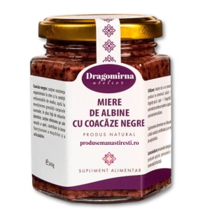 Miere cu Coacăze Negre (240g) – Imunitate Naturală | Dragomirna