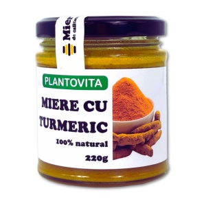 Miere cu Turmeric, 220 g | Plantovita