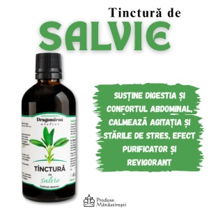 Tinctura de salvie, 100 ml | Mănăstirea Dragomirna