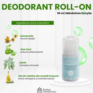 Deodorant natural Roll-On Ingrediente și Beneficii