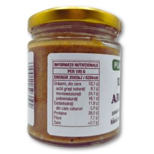 Unt de arahide - informatii nutritionale