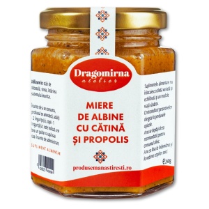 Miere cu Cătină și Propolis, 240 g | Mănăstirea Dragomirna